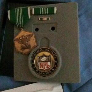 NFL Gold and Green Medal Set